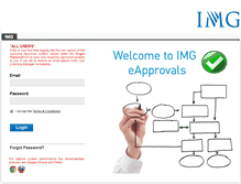 Tablet Screenshot of clients.imglicensing.com